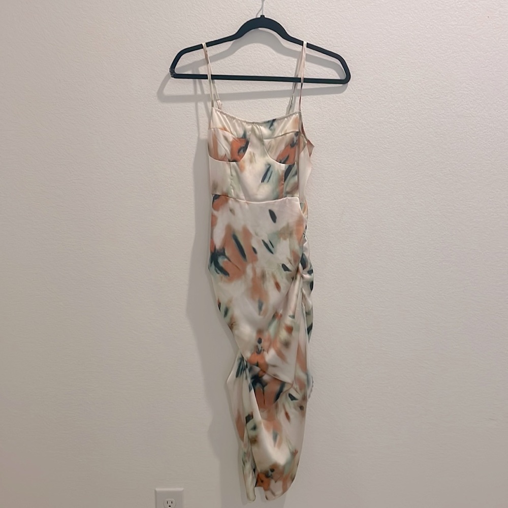 ruched cami dress
